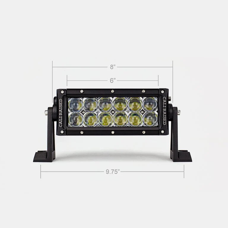 Cali Raised 8" Dual Row 5D Optic OSRAM LED Bar