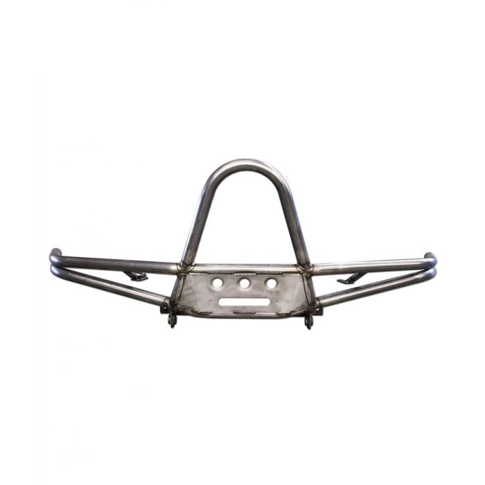 Bumper with Stinger on white backgrouns