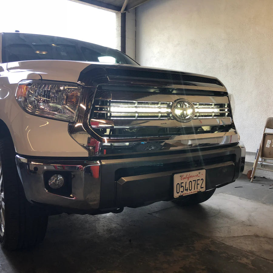 Cali Raised 2014-2021 Toyota Tundra 42" Hidden Grille Curved Light Bar Brackets