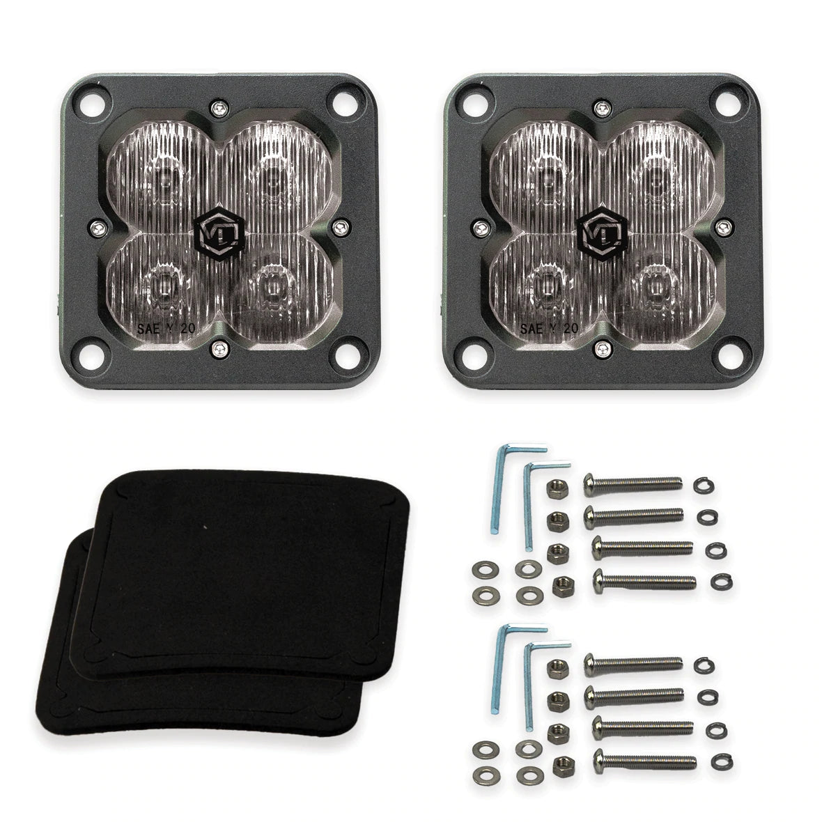 Vivid Lumen FNG 3 SAE Flush Pod Lights Pair