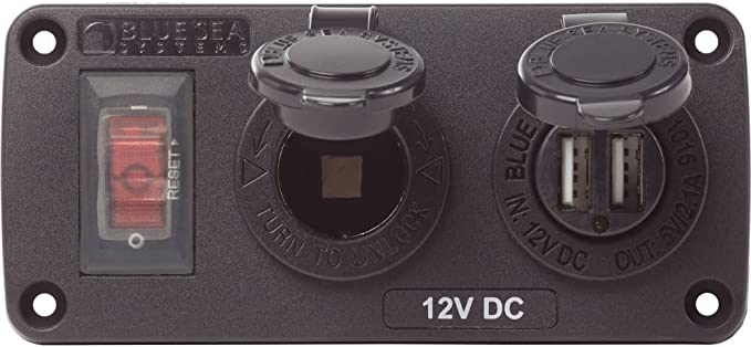 Blue Sea Water-Resistant Accessory Panel