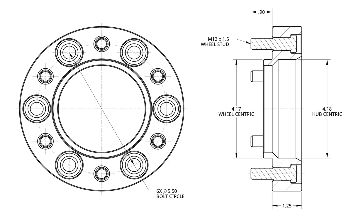 Spidertrax Off-Road Toyota 1.25" Wheel Spacers