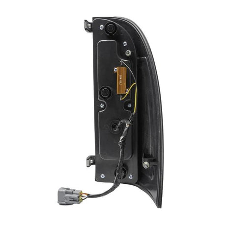 Tail light with wiring on a white background