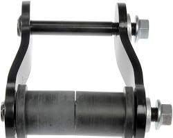 Metallic mechanical component with cylindrical parts on a white background