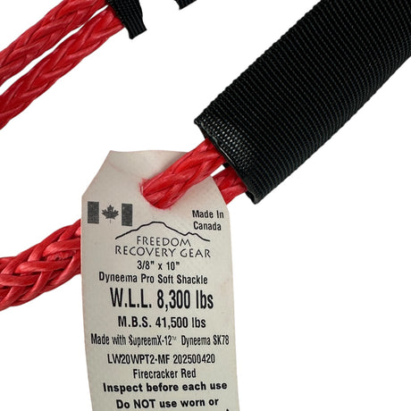 Freedom Recovery Gear Tuff-X 3/8″ x 10″ Xtreme Trail Soft Shackle MBS 41,500 lb