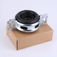 Mechanical component on a cardboard box with a white background