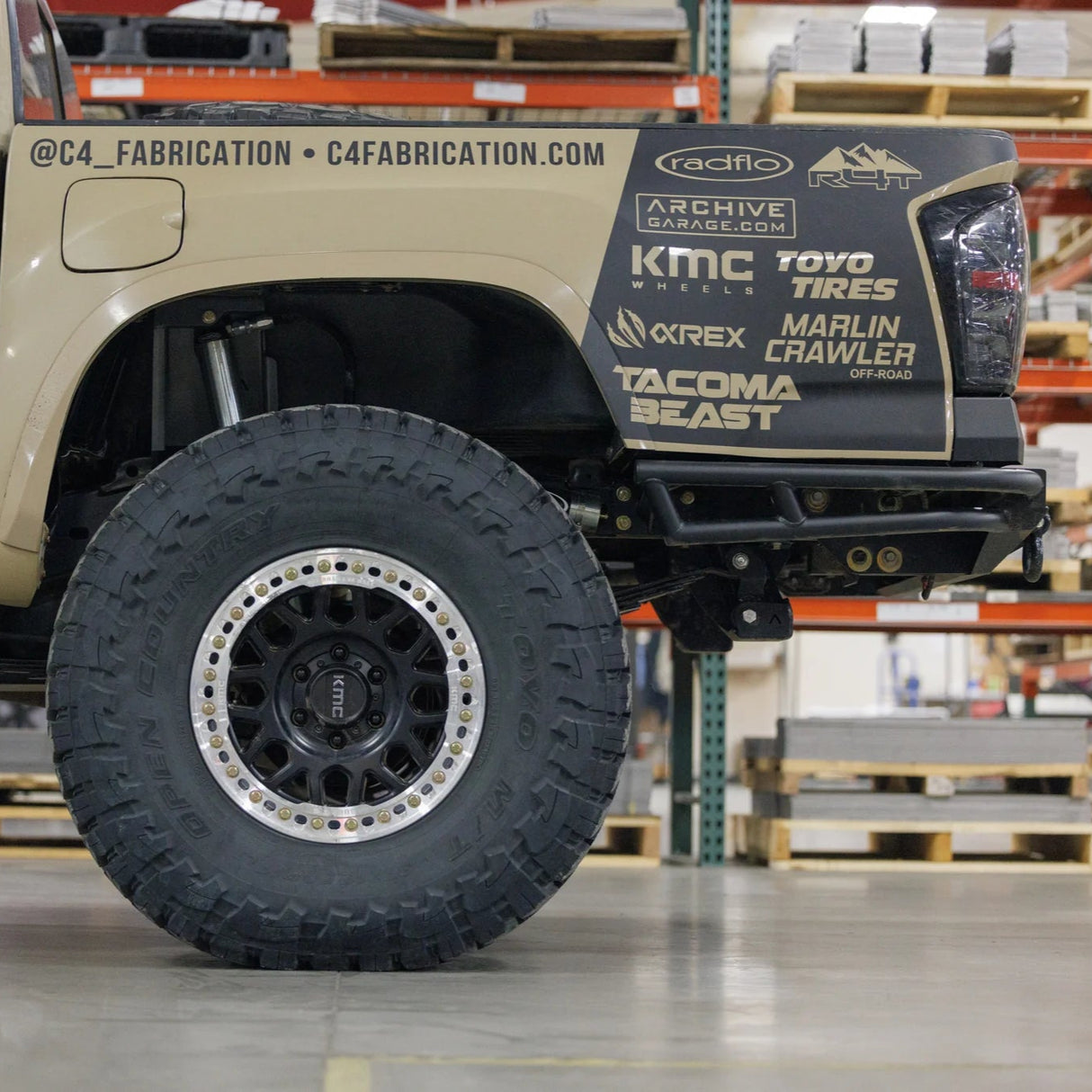 C4 Fabrication 2016-2023 Tacoma Rock Runner Rear High Clearance Rear Bumper