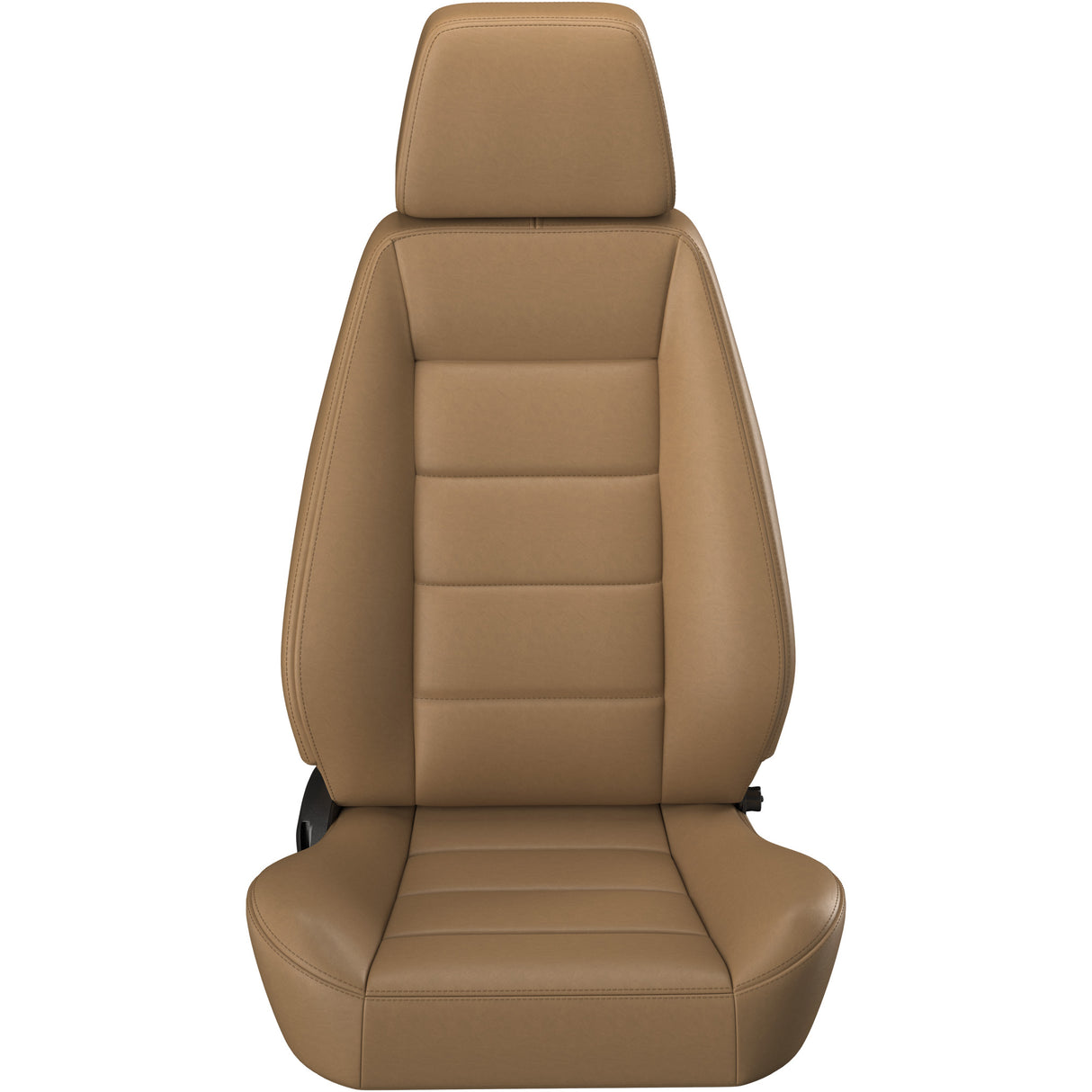 Brown car seat on a white background