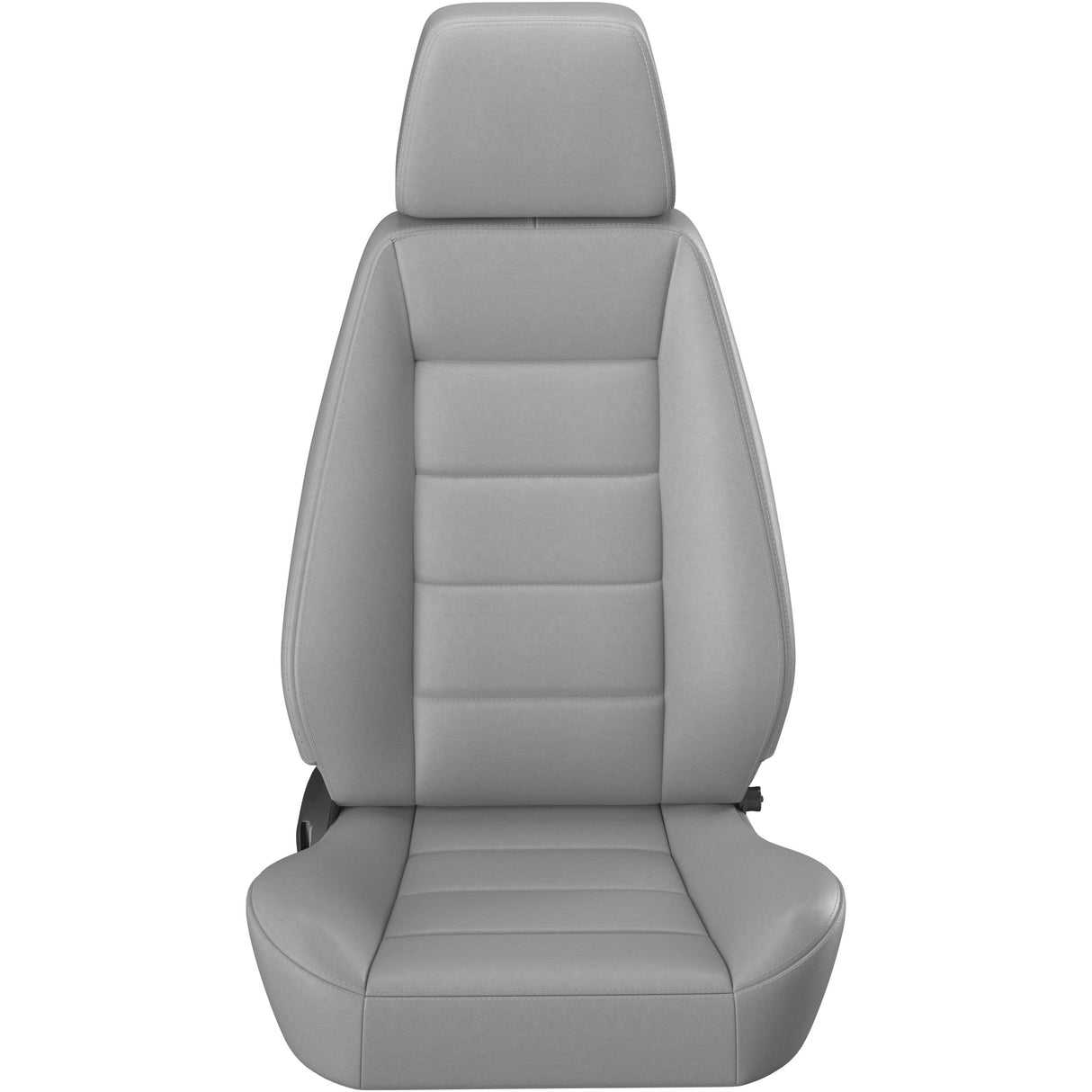 Gray car seat cover on a white background
