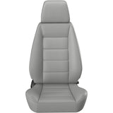 Gray car seat cover on a white background