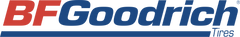 BF Goodrich Tires logo with red and blue colors