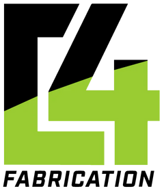 C4 Fabrication Logo with 'C4' in black and green, accompanied by the word 'Fabrication'.