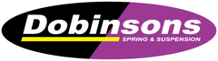 Dobinsons logo with black, purple, and yellow colors on a white background