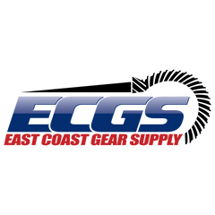 Logo of East Coast Gear Supply with a gear design on a transparent background