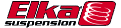 Red and black Elka suspension logo on a transparent background