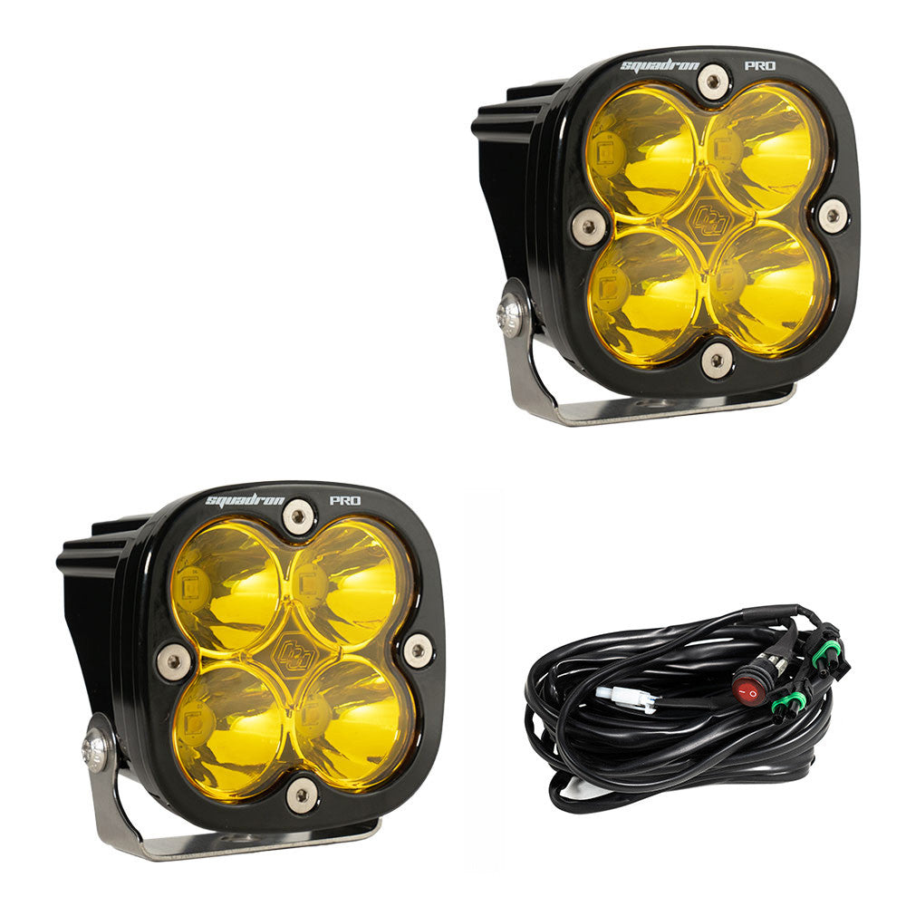 Baja Designs Squadron Pro Black Auxilary Light Pod Pair