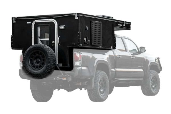Four Wheel Campers Camp Out model on the bed of a Toyota Tundra truck
