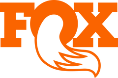 Orange 'FOX' logo with a stylized fox silhouette on a transparent background