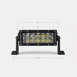 Cali Raised 8" Dual Row 5D Optic OSRAM LED Bar