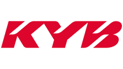 Red KYB logo on a transparent background