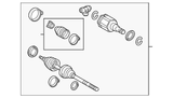 Technical diagram of a mechanical component with parts labeled