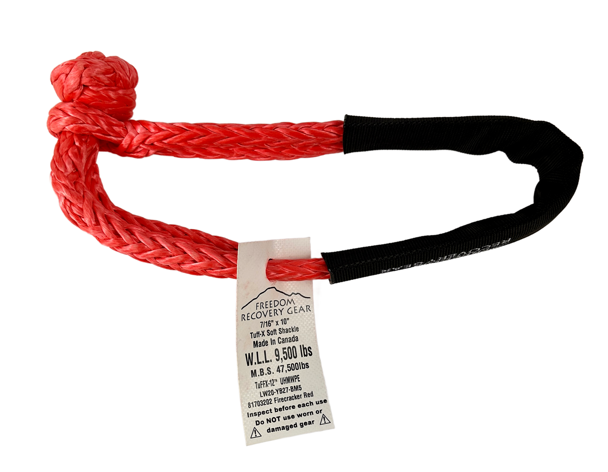 Freedom Recovery Gear Tuff-X 7/16" x 11" Soft Shackle MBS 52K