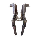Pair of Apex spindle gussets on a white background