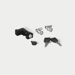 Locks and keys on a white background