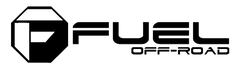 Fuel Off-Road logo with a geometric design on a transparent background