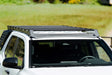 Roof rack on white SUV