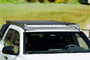 Roof rack on white SUV