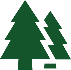 Greenlane logo featuring two green pine trees on a transparent background