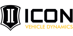 Logo of ICON Vehicle Dynamics with a black and yellow design on a white background