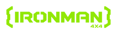 Green 'IRONMAN 4X4' logo on a white background