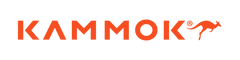 Kammok logo with red text and kangaroo icon on a white background