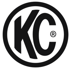 Black 'KC Hilites' logo with a registered trademark symbol on a transparent background