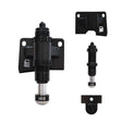 Set of black mechanical components with 'Locked' branding on a white background