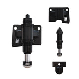 Set of black mechanical components with 'Locked' branding on a white background