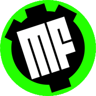 Black, white and Green MORRFlate circular logo on a transparent background