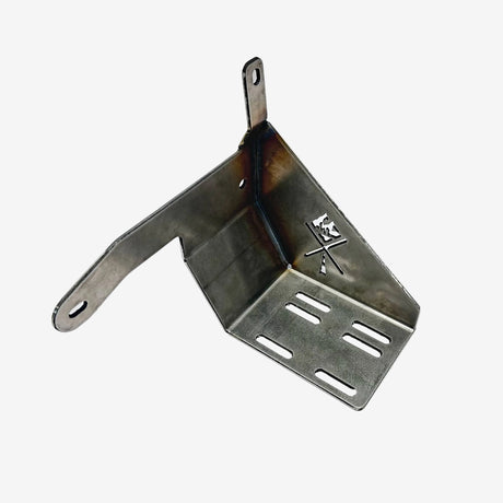 Metal corner bracket on a white background