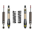 Set of OME shock absorbers and springs on a white background