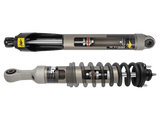 Two shock absorbers on a white background