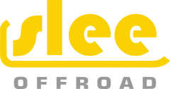 Slee Off Road logo with yellow text on a white background