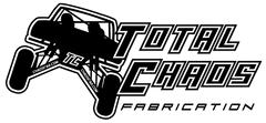 Logo of Total Chaos Fabrication with a silhouette of a four-wheeler.