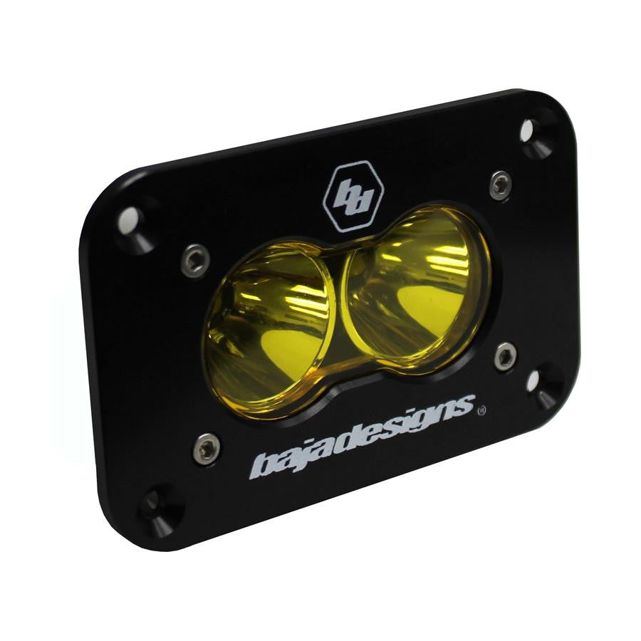 Baja Designs LED S2 Sport Black Flush Mount LED Auxiliary Light Pod