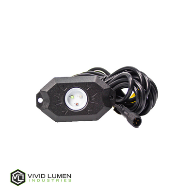 Vivid Lumen Industries - RGB Rock Light Kit 4pc Wireless Bluetooth