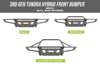 C4 Fabrication's 2014+ Tundra Hybrid Front Bumper Bull Bar options