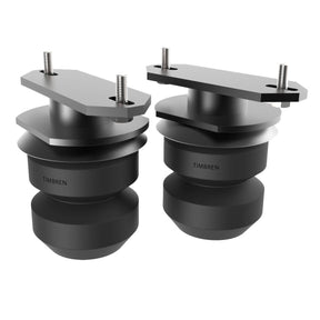 Two Timbren Active Off-Road Bump Stop components, consisting of black rubber springs with metal mounting brackets.