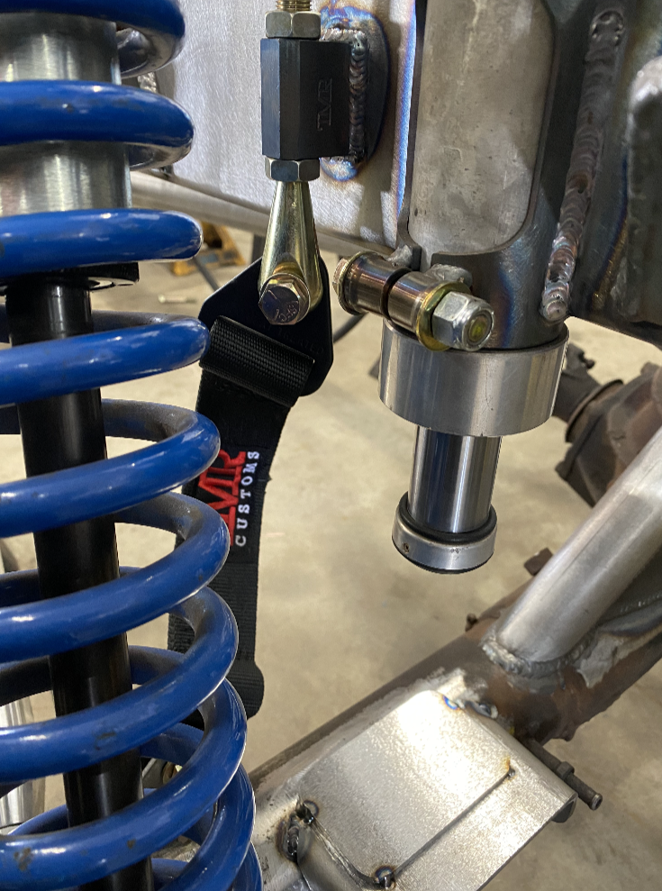 TMR Customs Limit Strap Clevis & Weld Block - Flat - Single Strap