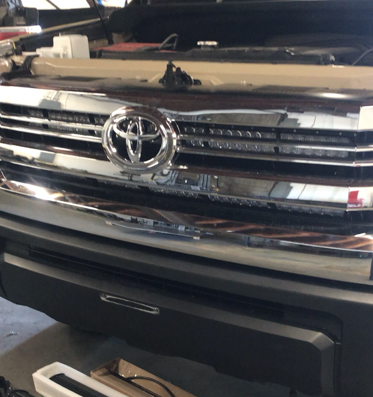 2014+ Toyota Tundra Hidden Grille Brackets - Cali Raised LED